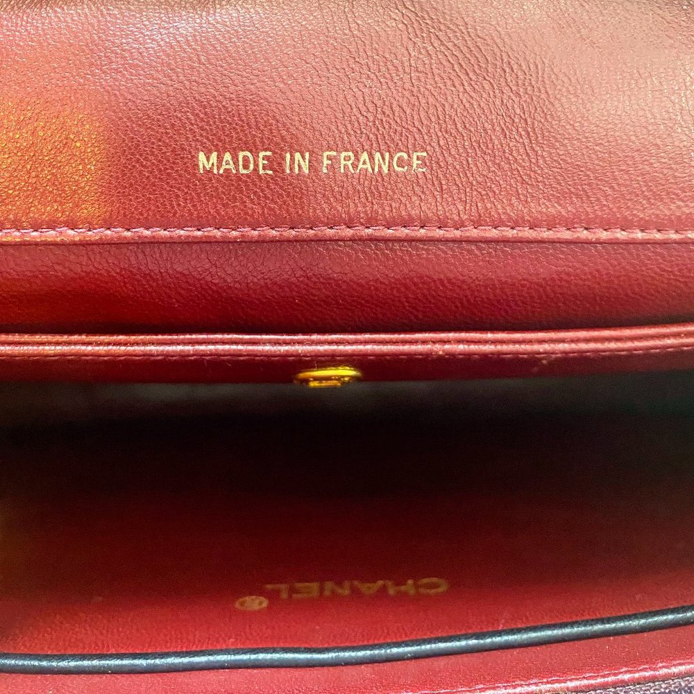 CHANEL 🔥CC Logo Matelasse Chain Shoulder Tote Bag Leather Black - Picture 13 of 16